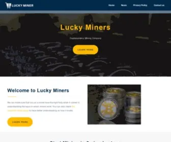 Luckyminers.com(Mining Company) Screenshot