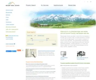 Luckymountainhome.com(Breckenridge Real Estate Summit County Colorado Mountain Homes Co Sale) Screenshot