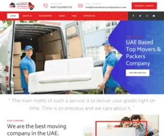 Luckymoversandpackers.com(Lucky Movers and Packers) Screenshot