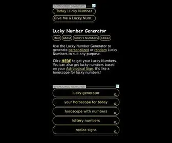 Luckynumbersnow.com Screenshot