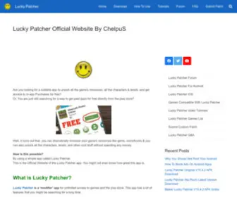 Luckypatchers.com(Lucky Patcher Official Website By ChelpuS) Screenshot