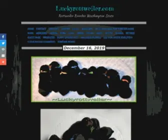 Luckyrottweiler.com(Rottweiler Puppies for sale) Screenshot