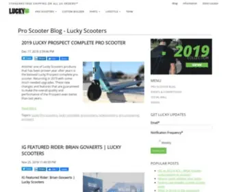 Luckyscoot.com(Lucky Scooters) Screenshot