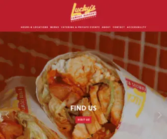 Luckysfamousburgers.com(Lucky's Famous Burgers) Screenshot