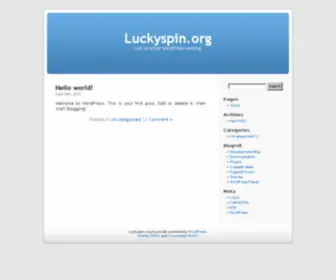 Luckyspin.org(Purchase Colchicine) Screenshot