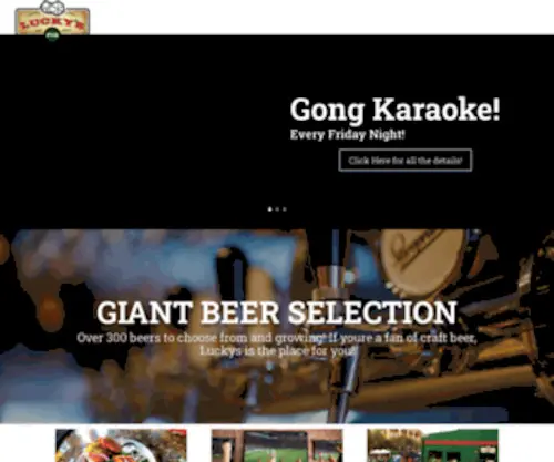 Luckyspub.com(Houston's Best Sports Bar) Screenshot