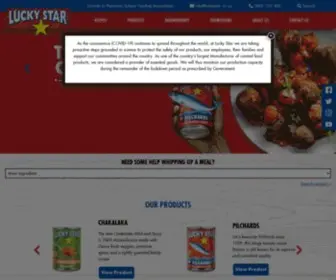 Luckystar.co.za(South Africa's iconic and most loved canned fish. Lucky Star) Screenshot