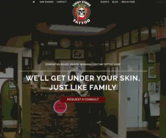 Luckystriketattoo.ca(Lucky Strike Tattoo) Screenshot