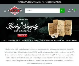 Luckysupplyusa.com(Lucky Supply Tattoo and Medical Supplies) Screenshot