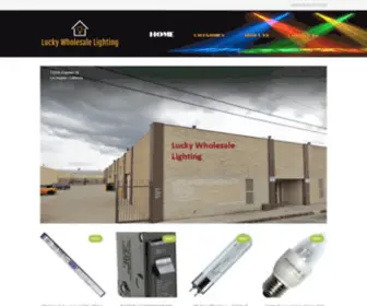 Luckywholesalelighting.com(Lucky Wholesale Lighting) Screenshot