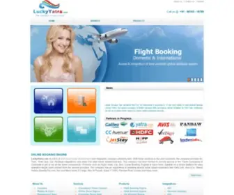 Luckyyatra.com(Internet Booking Engine System) Screenshot