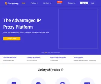 LucProxy.com(Lucproxy Over 50M Residential proxy) Screenshot