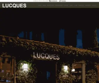 Lucques.com(LUCQUES RESTAURANT LOS ANGELES FINE DINING & CATERING 8474 Melrose Ave) Screenshot