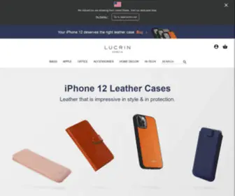 Lucrin.ca(Your customizable luxury leather goods) Screenshot