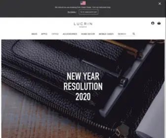 Lucrin.co.uk(Your customizable luxury leather goods) Screenshot