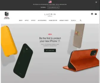 Lucrin.com.au(Your customizable luxury leather goods) Screenshot