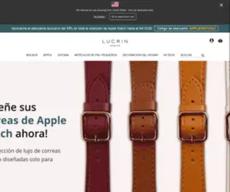 Lucrin.es(Sus artículos de piel de lujo personalizables) Screenshot