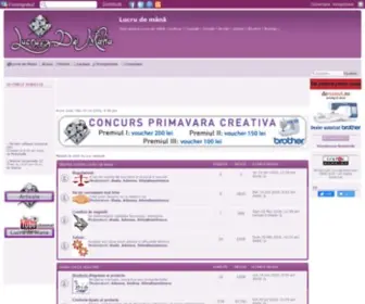 Lucrudemana.com(Totul despre lucru de mana) Screenshot