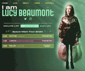 Lucybeaumont.co.uk(Comedian & Writer) Screenshot