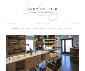 Lucybehair.com(LUCY BE HAIR) Screenshot