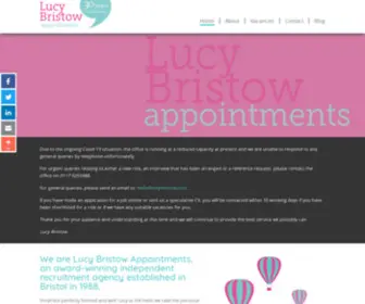 Lucybristow.com(Bristol recruitment agency) Screenshot