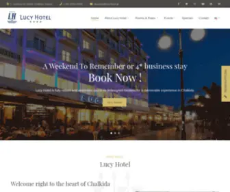 Lucychalkida.com(Lucy Hotel) Screenshot
