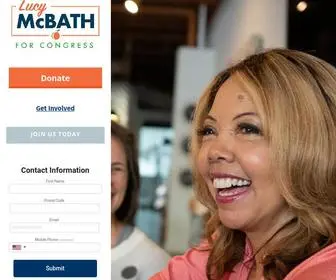 Lucyforcongress.com(Lucy McBath for Congress) Screenshot