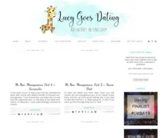 Lucygoesdating.com(Top 10 UK Dating Blog) Screenshot