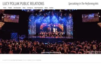 Lucypr.com(Specializing In Publicity For The Performing Arts) Screenshot
