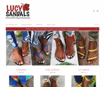 Lucysandals.com(Lucy sandals ja) Screenshot