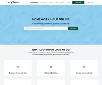 Lucytutor.com(Homework help) Screenshot