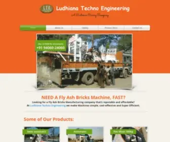 Ludhianatechnoengineering.com(Fly Ash Brick Manufacturer in Korba) Screenshot