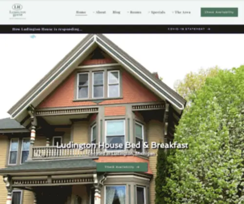 Ludingtonhouse.com(The Ludington House) Screenshot