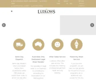 Ludlows.com.au(Wig Stands & Gowns) Screenshot