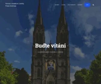 Ludmilavinohrady.cz(Farnost u baziliky sv. Ludmily) Screenshot