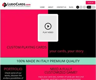 Ludocards.com(Custom cards and games) Screenshot