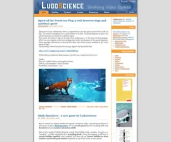 Ludoscience.com(Laboratoire de recherche scientifique sur les jeux vidéo et Serious Games) Screenshot