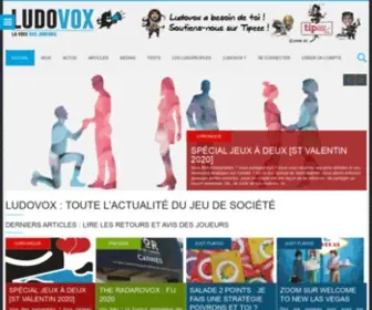 Ludovox.fr(Toute l'actu des jeux de société) Screenshot