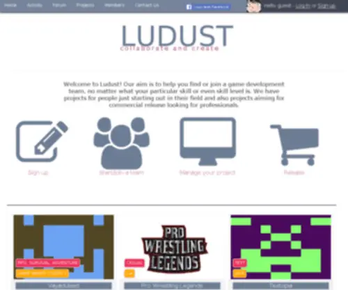 Ludust.com(A place for programmers) Screenshot