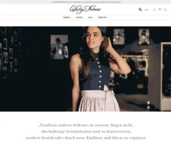 Ludwig-Therese.de(Bestellen Sie hochwertige Dirndl und Lederhosen bei Ludwig und Therese) Screenshot