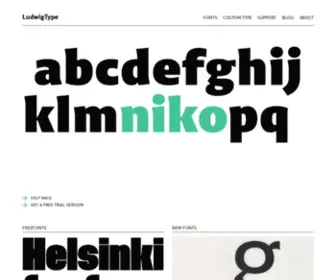 Ludwigtype.de(High quality fonts and custom type design) Screenshot