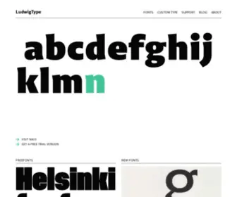 Ludwiguebele.de(High quality fonts and custom type design) Screenshot