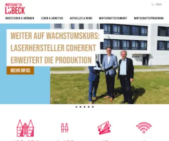 Luebeck.org(Wirtschaftsförderung LÜBECK GmbH) Screenshot