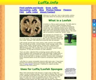Luffa.info(Luffa/Loofah/Luffah/Loofa/Loufa/Luff Sponge Gourd Growing and Use Information) Screenshot