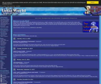 LufiaWorld.com(Lufia World) Screenshot