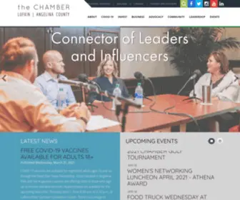 Lufkintexas.org(The Lufkin/Angelina County Chamber of Commerce) Screenshot