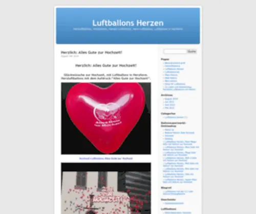 Luftballons-Herzen.de(Luftballons Herzen) Screenshot