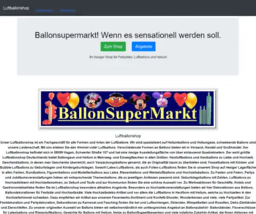 Luftballonshop.biz(Luftballonshop) Screenshot