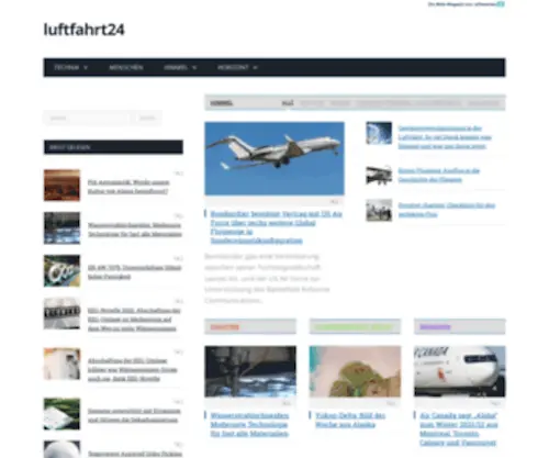 Luftfahrt24.de(Technik, Trends und Emotionen) Screenshot