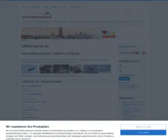 Luftfahrtportal.de(Das Informationsportal für Luftfahrt und Reisen) Screenshot